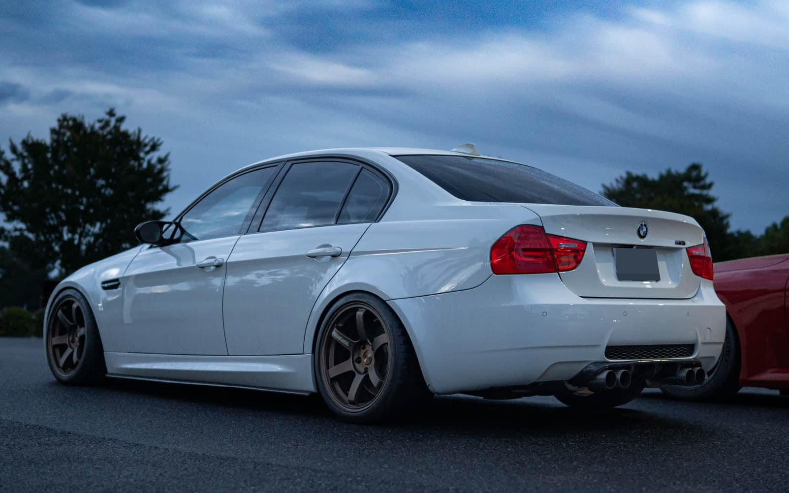 BMW E90 M3 Sedan Type II Carbon Fiber Rear Diffuser - JL Motoring