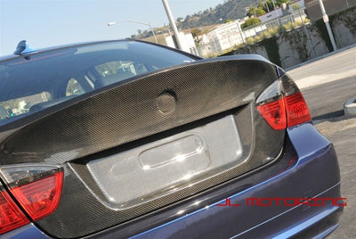 BMW E90 Sedan CSL Style Carbon Fiber Bootlid Trunk - JL Motoring
