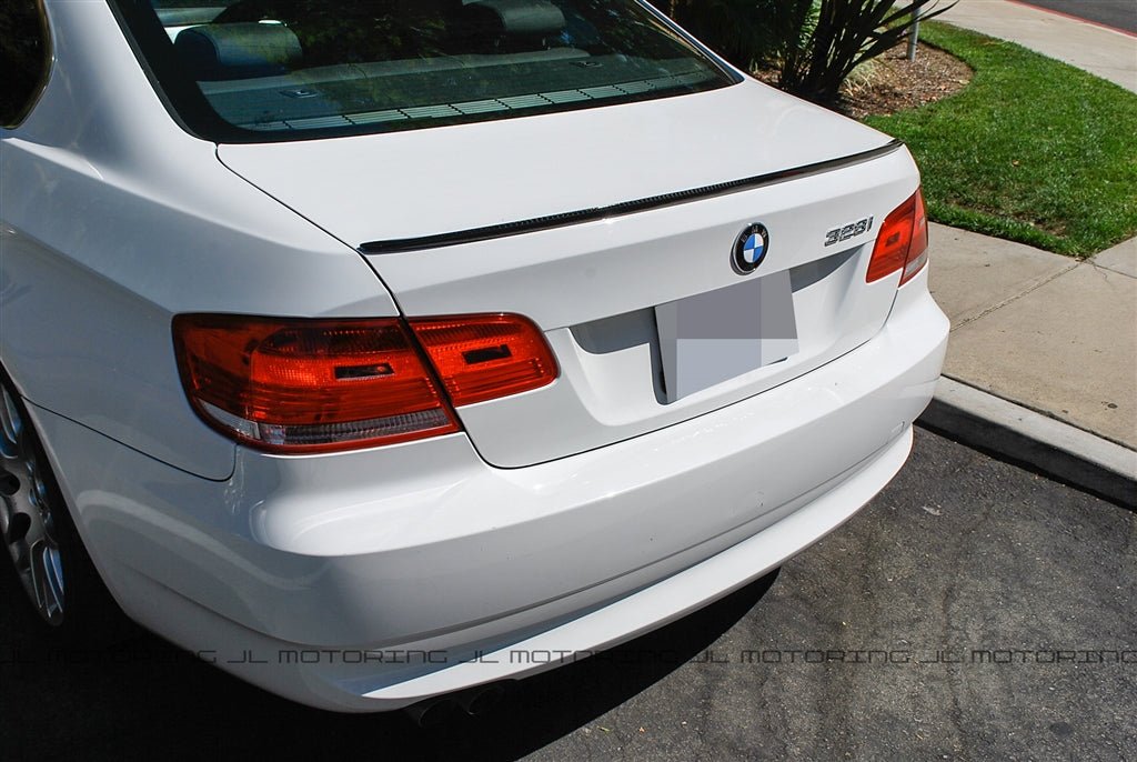 BMW E92 3 Series Coupe M3 Style Carbon Fiber Trunk Spoiler - JL Motoring