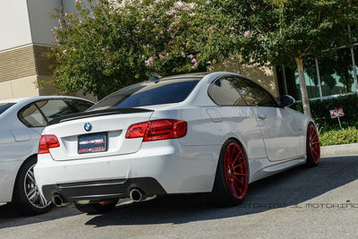 BMW E92 3 Series Coupe Performance Style Carbon Fiber Trunk Spoiler - JL Motoring