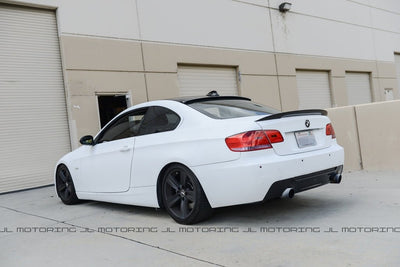 BMW E92 3 Series Coupe Performance Style Carbon Fiber Trunk Spoiler - JL Motoring