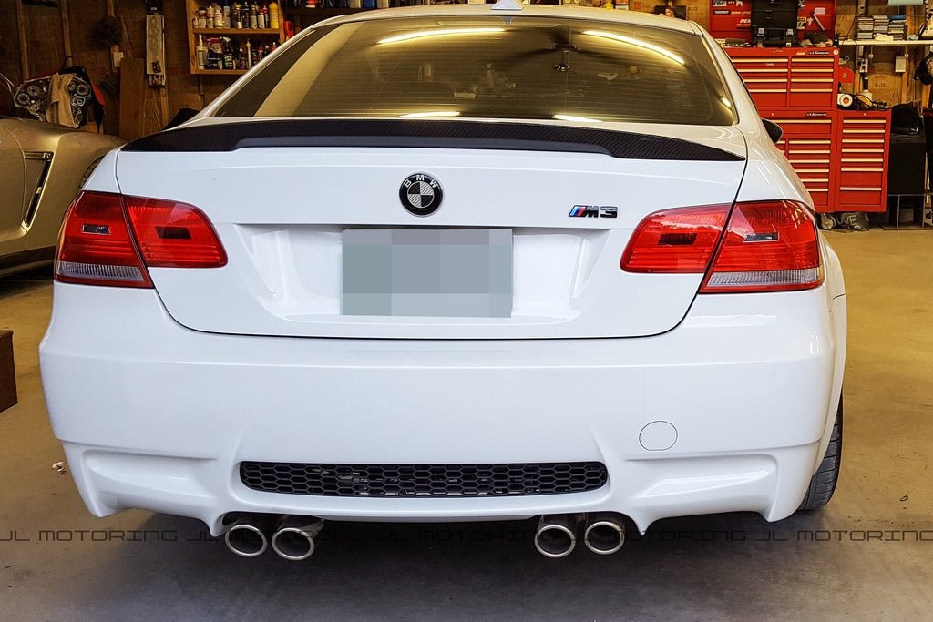 BMW E92 3 Series Coupe Performance Style Carbon Fiber Trunk Spoiler - JL Motoring