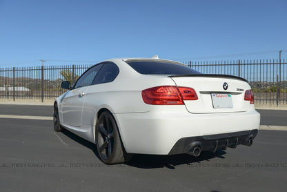 BMW E92 3 Series M Sport DTM Carbon Fiber Rear Diffuser - Dual - JL Motoring