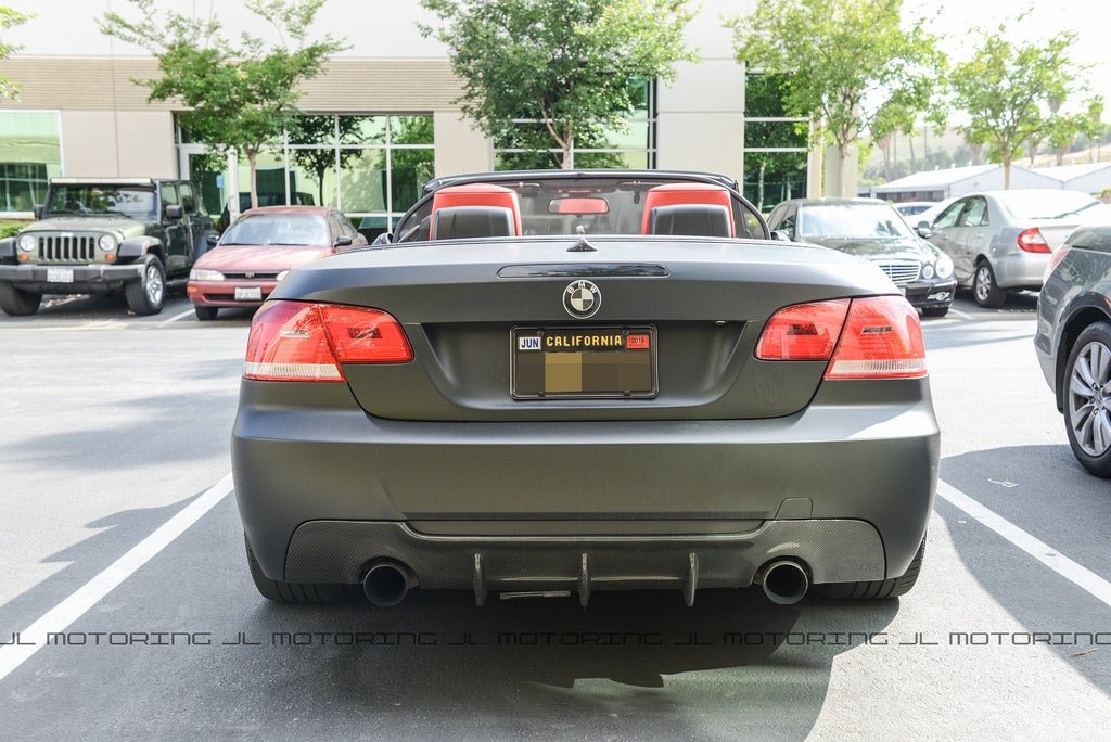 BMW E92 3 Series M Sport DTM Carbon Fiber Rear Diffuser - Dual - JL Motoring