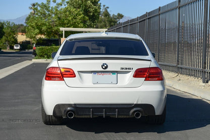 BMW E92 3 Series M Sport DTM Carbon Fiber Rear Diffuser - Dual - JL Motoring