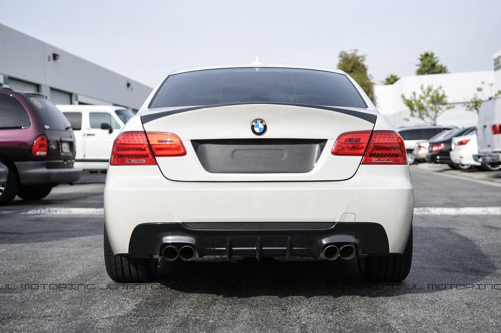 BMW E92 3 Series M Sport DTM Carbon Fiber Rear Diffuser - Quad - JL Motoring