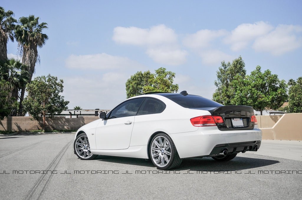 BMW E92 3 Series M Sport Performance Style Carbon Fiber Rear Diffuser - JL Motoring
