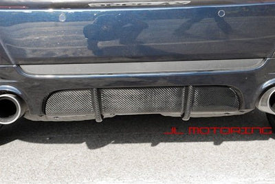 BMW E92 335is M Tech Carbon Fiber Rear Diffuser Cover - JL Motoring