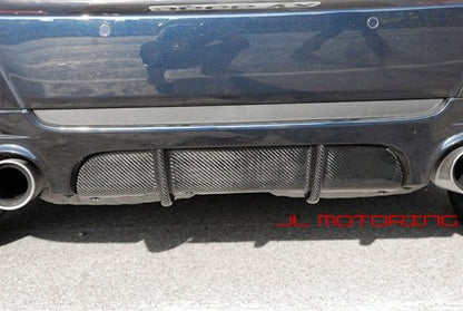 BMW E92 335is M Tech Carbon Fiber Rear Diffuser Cover - JL Motoring