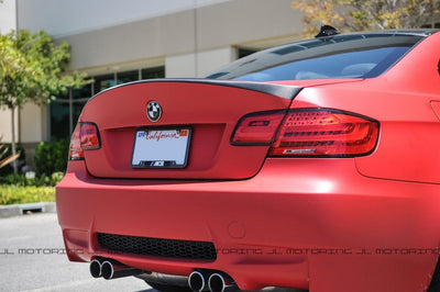 BMW E92 Coupe CSL Style Carbon Fiber Bootlid Trunk - JL Motoring