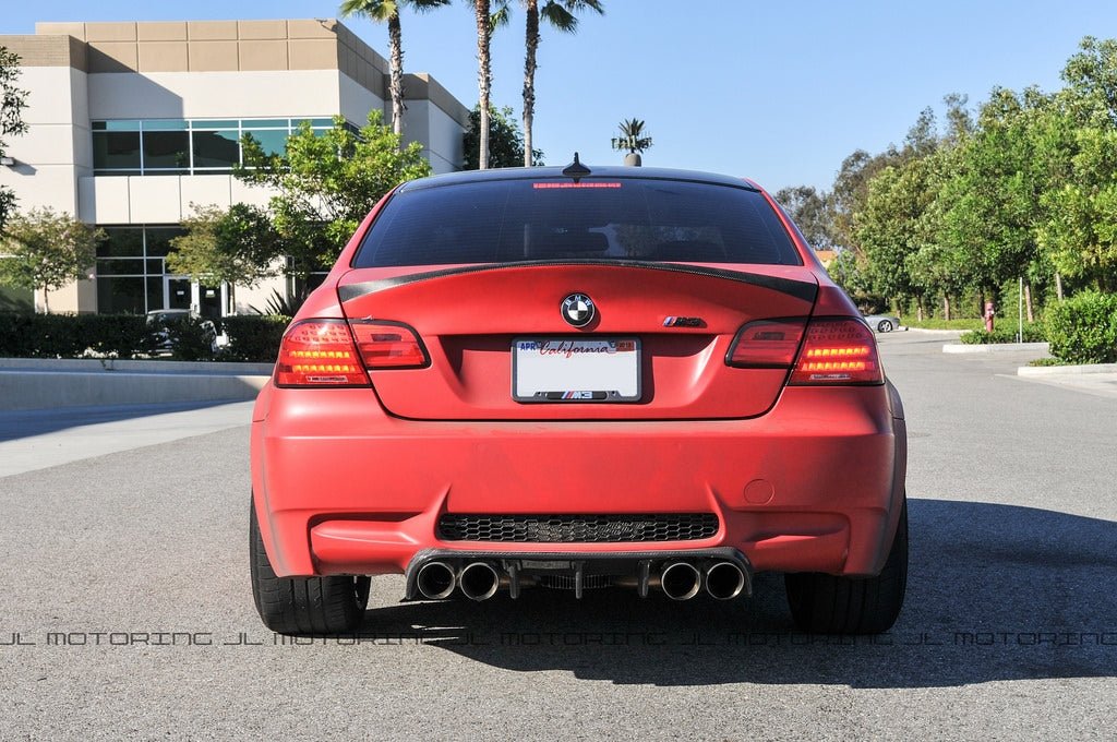 BMW E92 Coupe CSL Style Carbon Fiber Bootlid Trunk - JL Motoring