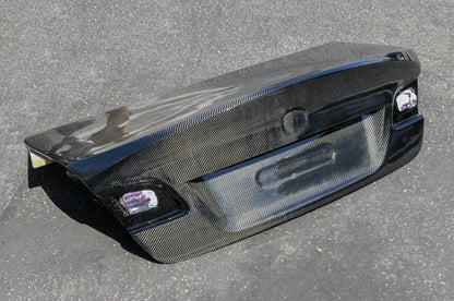 BMW E92 Coupe CSL Style Carbon Fiber Bootlid Trunk - JL Motoring