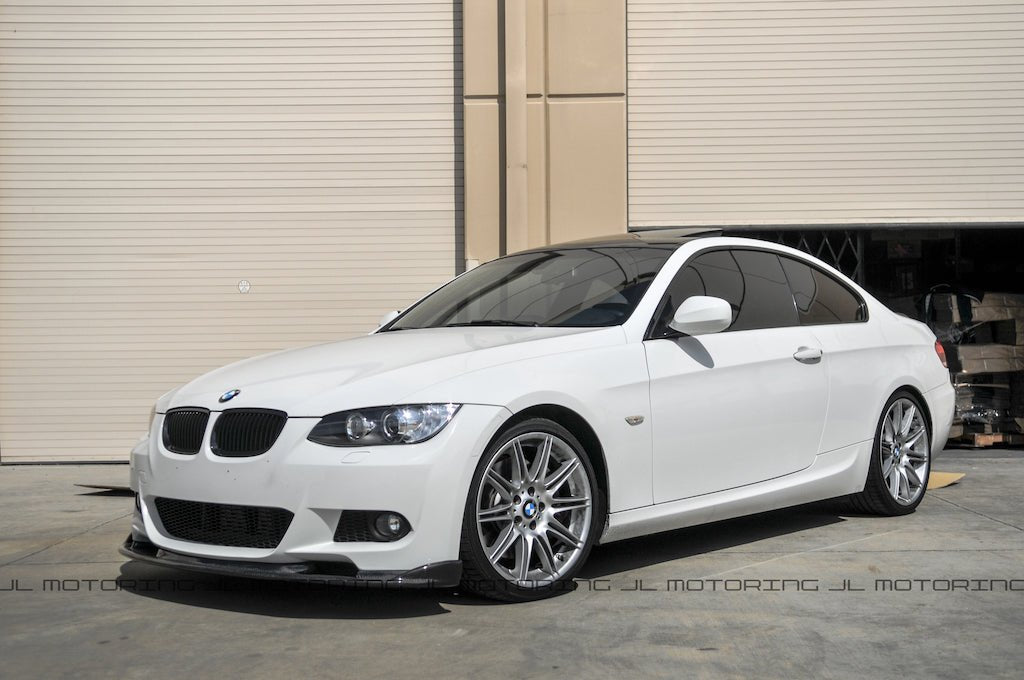BMW E92 E93 M Sport 328 335 Carbon Fiber Front Lip - JL Motoring