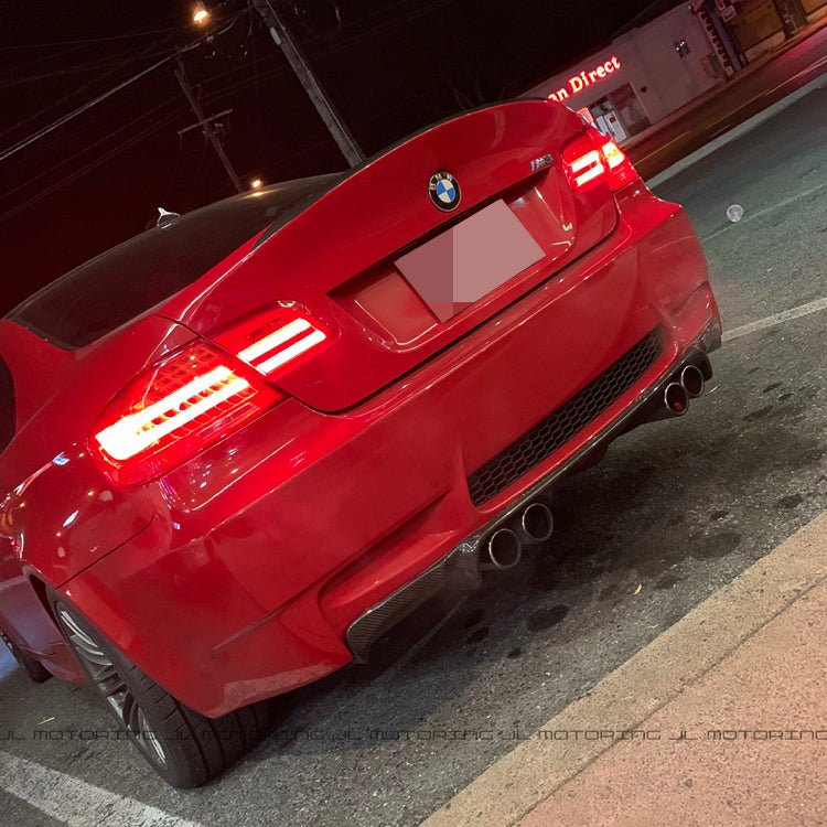 BMW E92 E93 M3 3D Style Carbon Fiber Rear Diffuser - JL Motoring