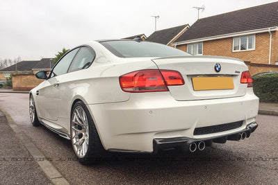 BMW E92 E93 M3 Carbon Fiber Rear Bumper Skirts - JL Motoring