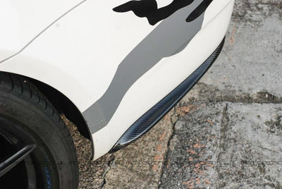 BMW E92 E93 M3 Carbon Fiber Rear Bumper Skirts - JL Motoring