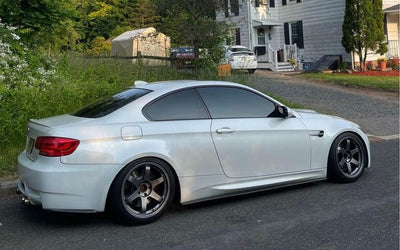 BMW E92 E93 M3 Carbon Fiber Rear Bumper Skirts - JL Motoring