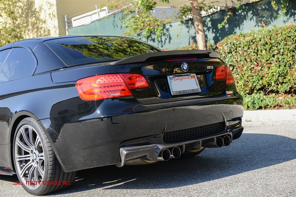 BMW E93 3 Series Convertible Performance Style Carbon Fiber Trunk Spoiler - JL Motoring