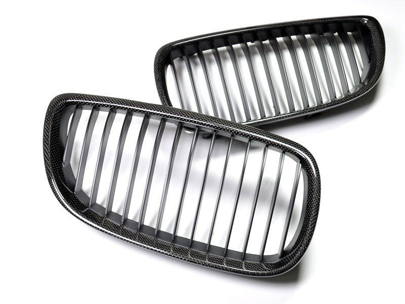 BMW E90 E92 E93 E9X M3 Carbon Fiber Front Grilles | JL Motoring