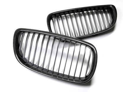 BMW E9X M3 E92 E93 328 338 Carbon Fiber Front Grilles - JL Motoring