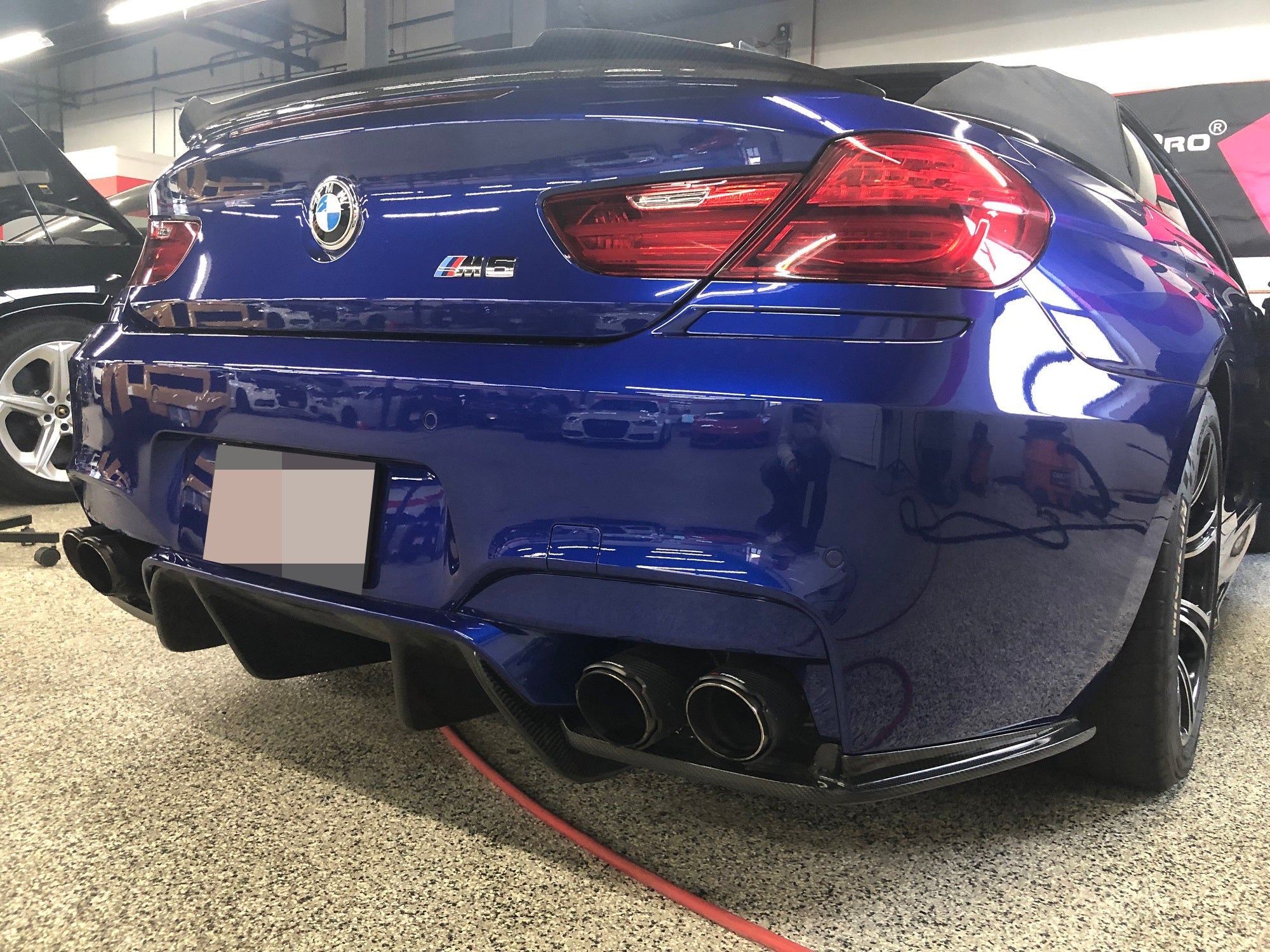 BMW F06 F12 F13 M6 V5 Carbon Fiber Rear Diffuser - JL Motoring