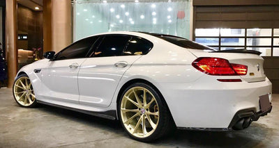 BMW F06 GranCoupe 640 650 M6 GTS Carbon Fiber Side Skirts side view - JL Motoring