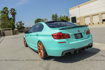 BMW F10 5 Series 3D Style Carbon Fiber Trunk Spoiler - JL Motoring