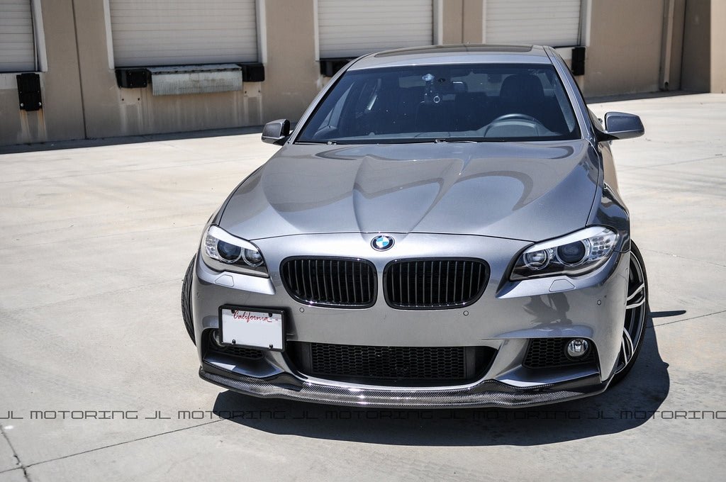 BMW F10 5 Series M Sport Carbon Fiber Front Spoiler - JL Motoring