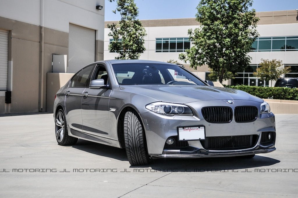 BMW F10 5 Series M Sport Carbon Fiber Front Spoiler - JL Motoring