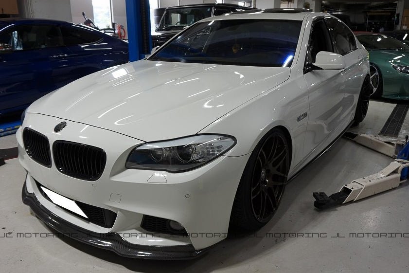 BMW F10 5 Series M Sport Carbon Fiber Front Spoiler - JL Motoring