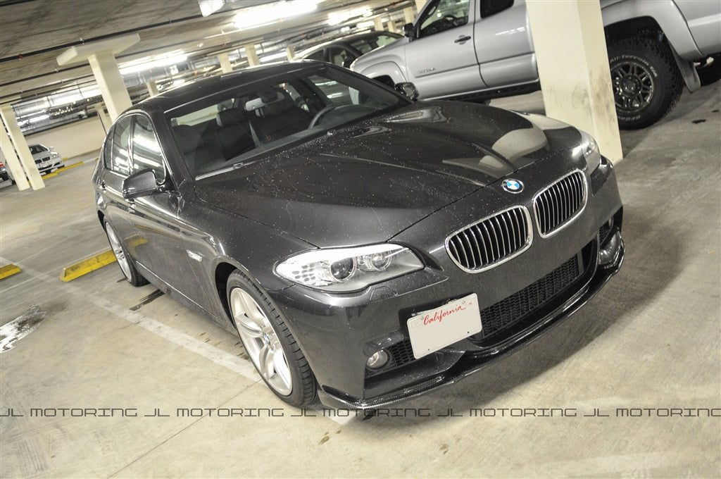 BMW F10 5 Series M Sport Carbon Fiber Front Spoiler - JL Motoring