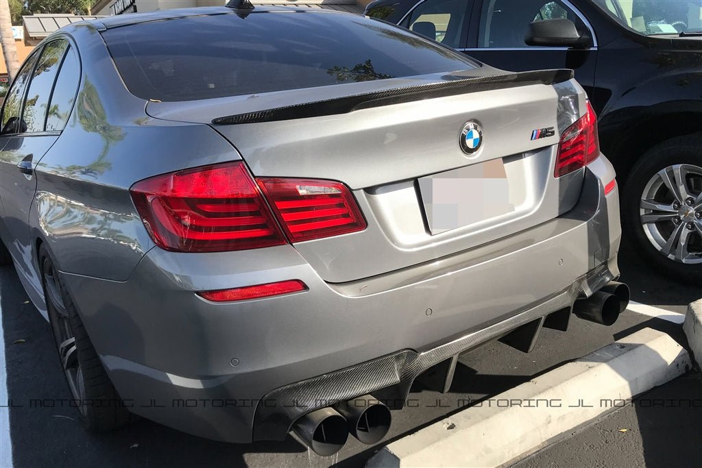BMW F10 5 Series Performance Style Carbon Fiber Trunk Spoiler - JL Motoring