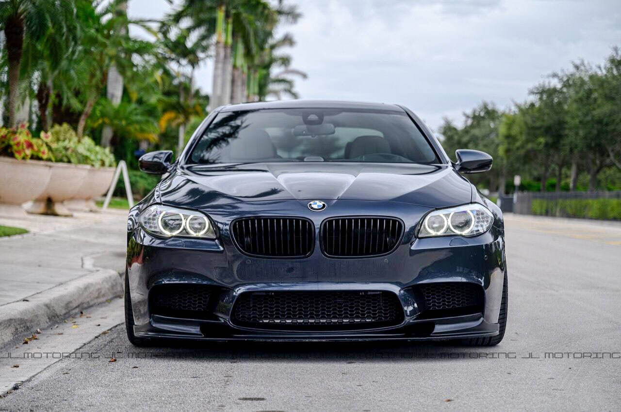 BMW F10 F11 5 Series Carbon Fiber Front Grilles - JL Motoring