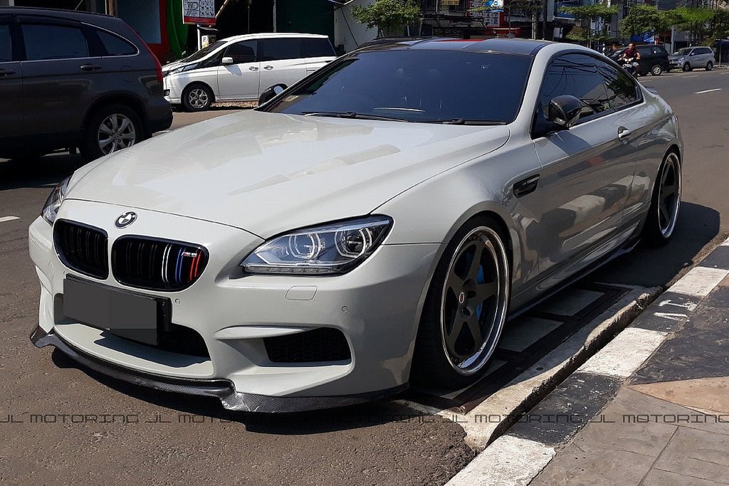 PSI Carbon Fiber Front Bumper Spoiler Lip For BMW F06 F12 F13 M6 – UV Coated