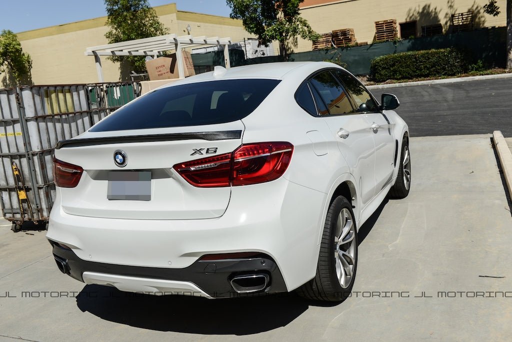 BMW F16 X6 F86 X6M Performance Style Carbon Fiber Trunk Spoiler - JL Motoring