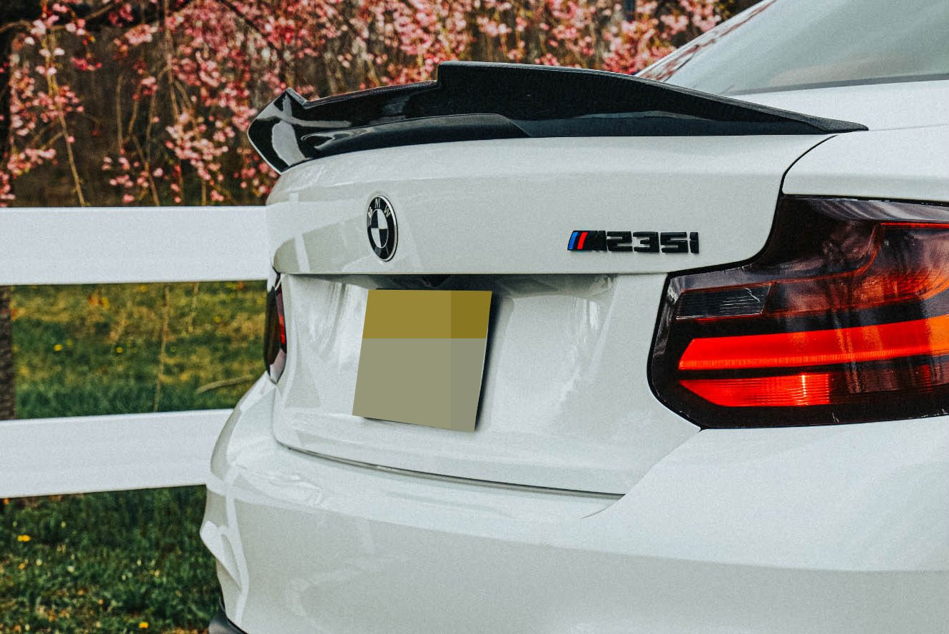 BMW F22 228 230 M235 M240 F87 M2 M2C GTX Carbon Fiber Trunk Spoiler - JL Motoring