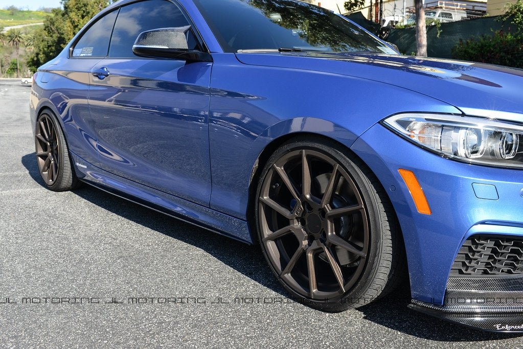 BMW F22 F23 Performance Carbon Fiber Side Skirts - JL Motoring