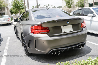 BMW F22 F87 M2 M Style Carbon Fiber Trunk Spoiler - JL Motoring