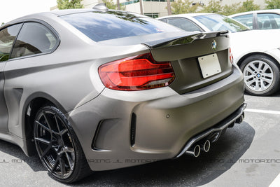 BMW F22 F87 M2 M Style Carbon Fiber Trunk Spoiler - JL Motoring