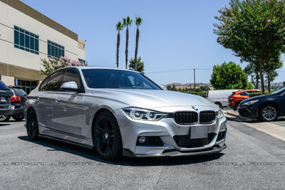 BMW F30 3 Series M Sport GTR Carbon Fiber Front Lip - JL Motoring