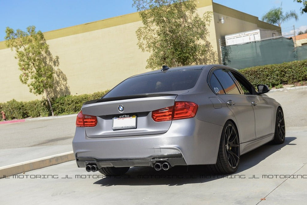 BMW F30 3 Series M Sport Carbon Fiber Rear Diffuser - JL Motoring