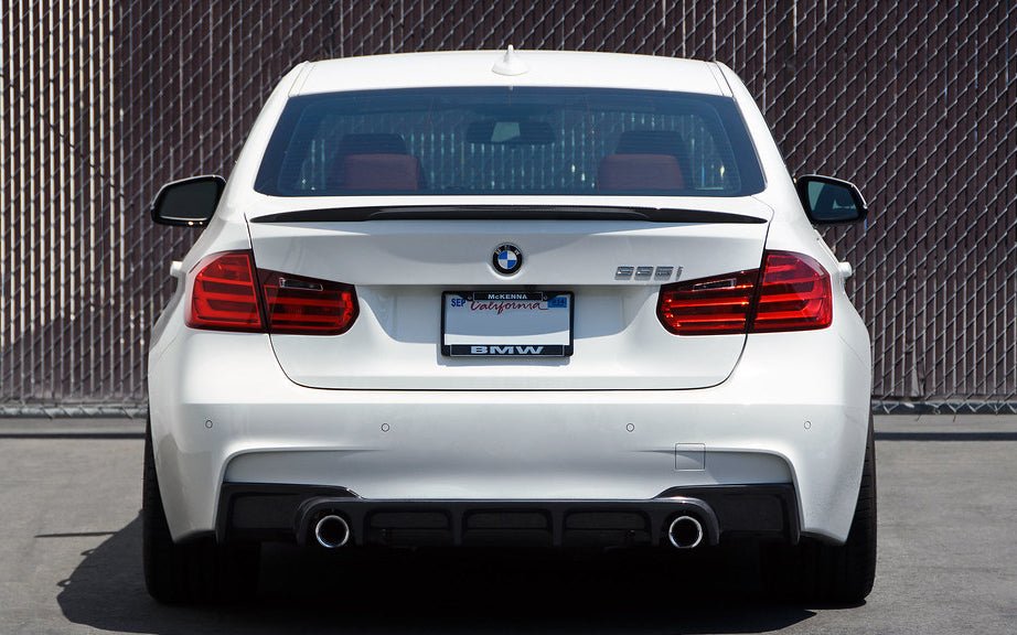 BMW F30 3 Series M Sport DTM Carbon Fiber Rear Diffuser - JL Motoring
