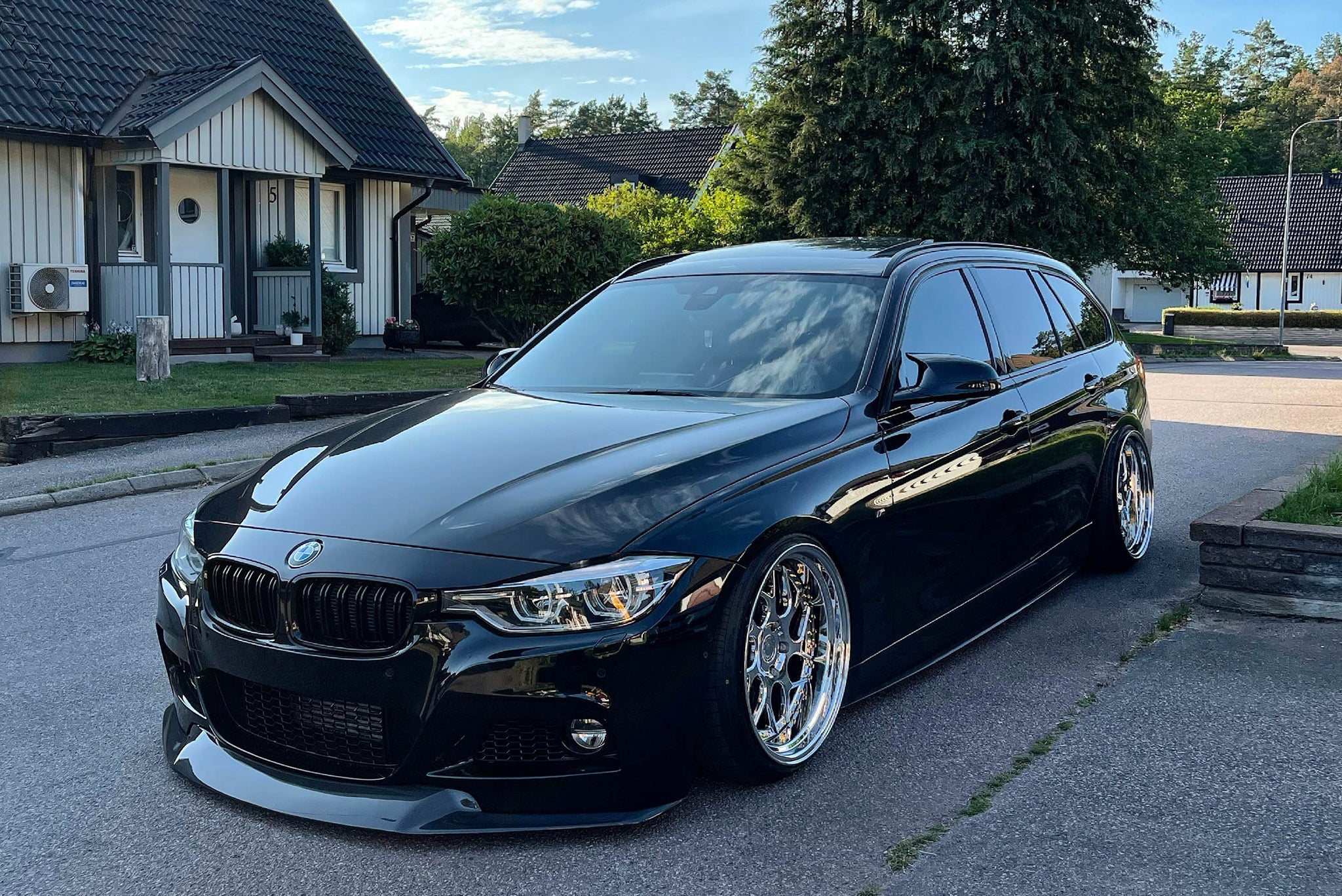 BMW F30 3 Series M Sport GTS Carbon Fiber Front Lip - JL Motoring