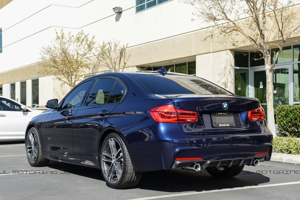 BMW F30 3 Series M Sport Performance Carbon Fiber Rear Diffuser - JL Motoring