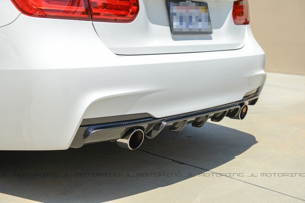 BMW F30 3 Series M Sport Performance Carbon Fiber Rear Diffuser - JL Motoring
