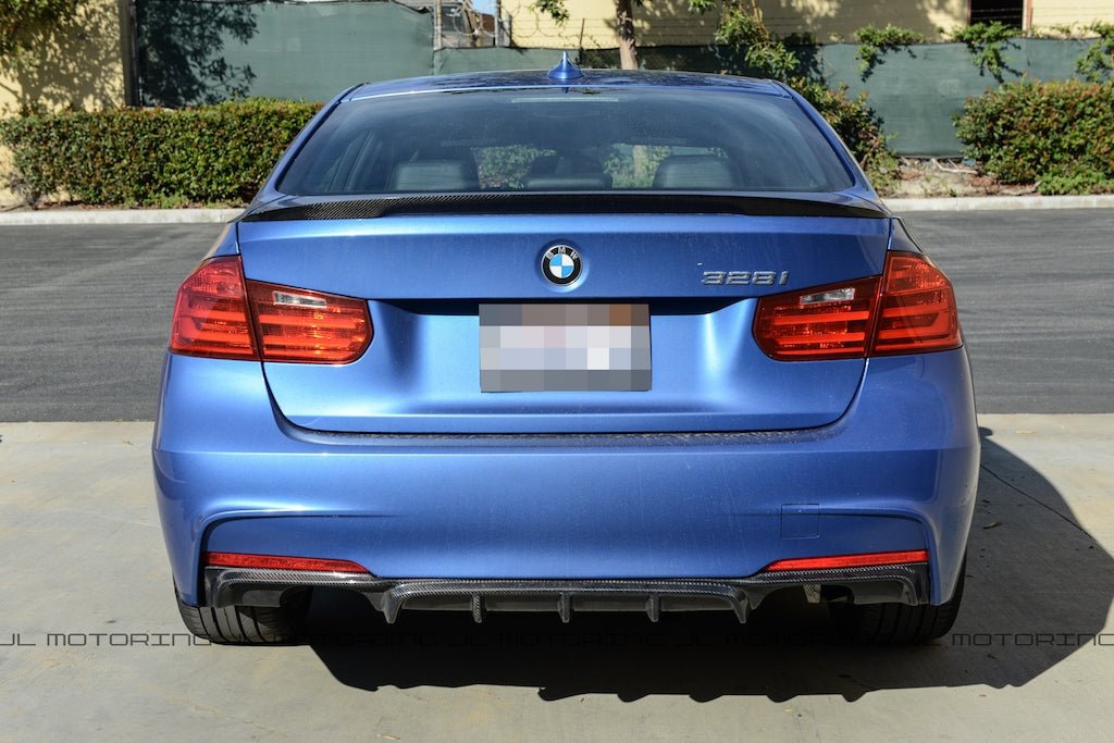 BMW F30 3 Series M Sport Performance Carbon Fiber Rear Diffuser - JL Motoring