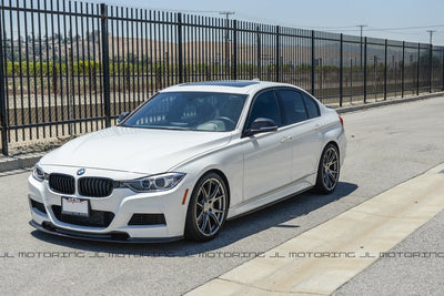 BMW F30 3 Series M Sport V2 Carbon Fiber Front Lip - JL Motoring