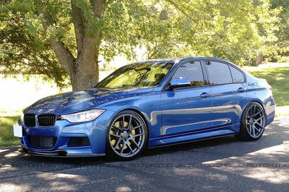 BMW F30 3 Series M Sport V2 Carbon Fiber Front Lip - JL Motoring