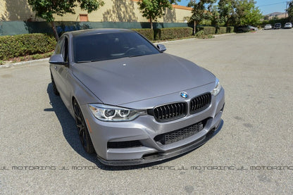 BMW F30 3 Series M Sport V2 Carbon Fiber Front Lip - JL Motoring