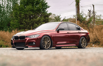 BMW F30 3 Series M Sport V2 Carbon Fiber Front Lip - JL Motoring